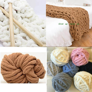 250g Chenille Thick Chunky Yarn For Knitting Merino Wool Yarn 2cm Thick Yarns For Hand knitting Blanket Crochet Nest - KnitFirst