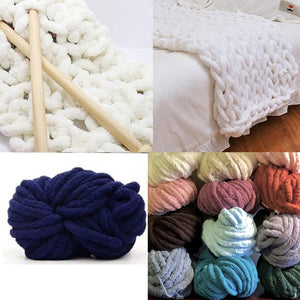 250g Chenille Thick Chunky Yarn For Knitting Merino Wool Yarn 2cm Thick Yarns For Hand knitting Blanket Crochet Nest - KnitFirst