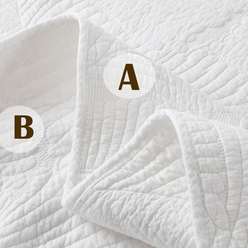 3 - Piece Cotton Quilt Sets with Pillow Shams - KnitFirst