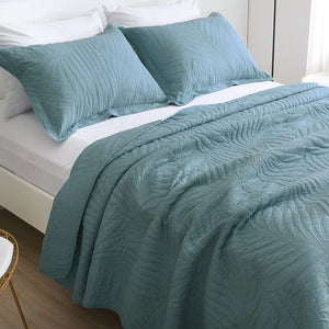 3 - Piece Cotton Quilt Sets with Pillow Shams - KnitFirst