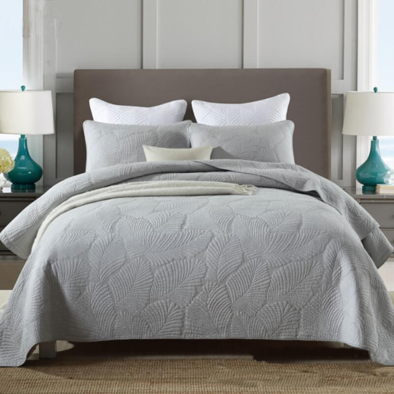 3 - Piece Cotton Quilt Sets with Pillow Shams - KnitFirst