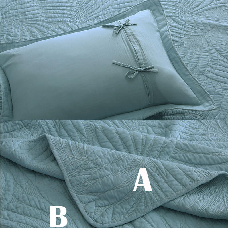 3 - Piece Cotton Quilt Sets with Pillow Shams - KnitFirst