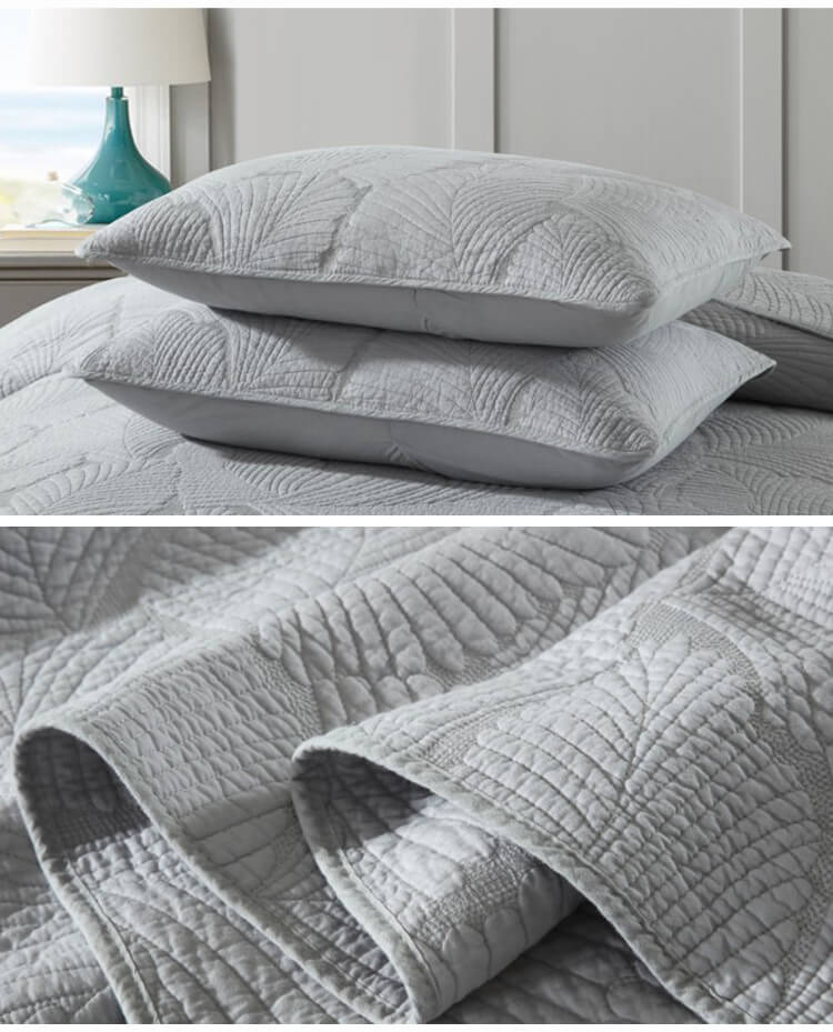3 - Piece Cotton Quilt Sets with Pillow Shams - KnitFirst
