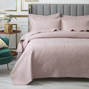 3 - Piece Cotton Quilt Sets with Pillow Shams - KnitFirst