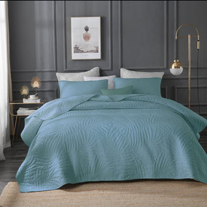 3 - Piece Cotton Quilt Sets with Pillow Shams - KnitFirst