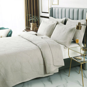 3 - Piece Cotton Quilt Sets with Pillow Shams - KnitFirst