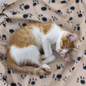 Pet Blanket Warm Dog Cat Fleece Blankets Sleep Mat Pad Bed Cover Soft Blanket