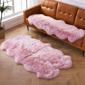 4' x 6' Premium Faux Sheepskin Area Rug - KnitFirst