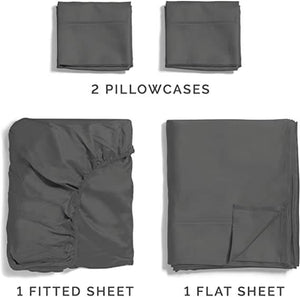 400 Thread Count Cotton - King Size Sheet Set - KnitFirst
