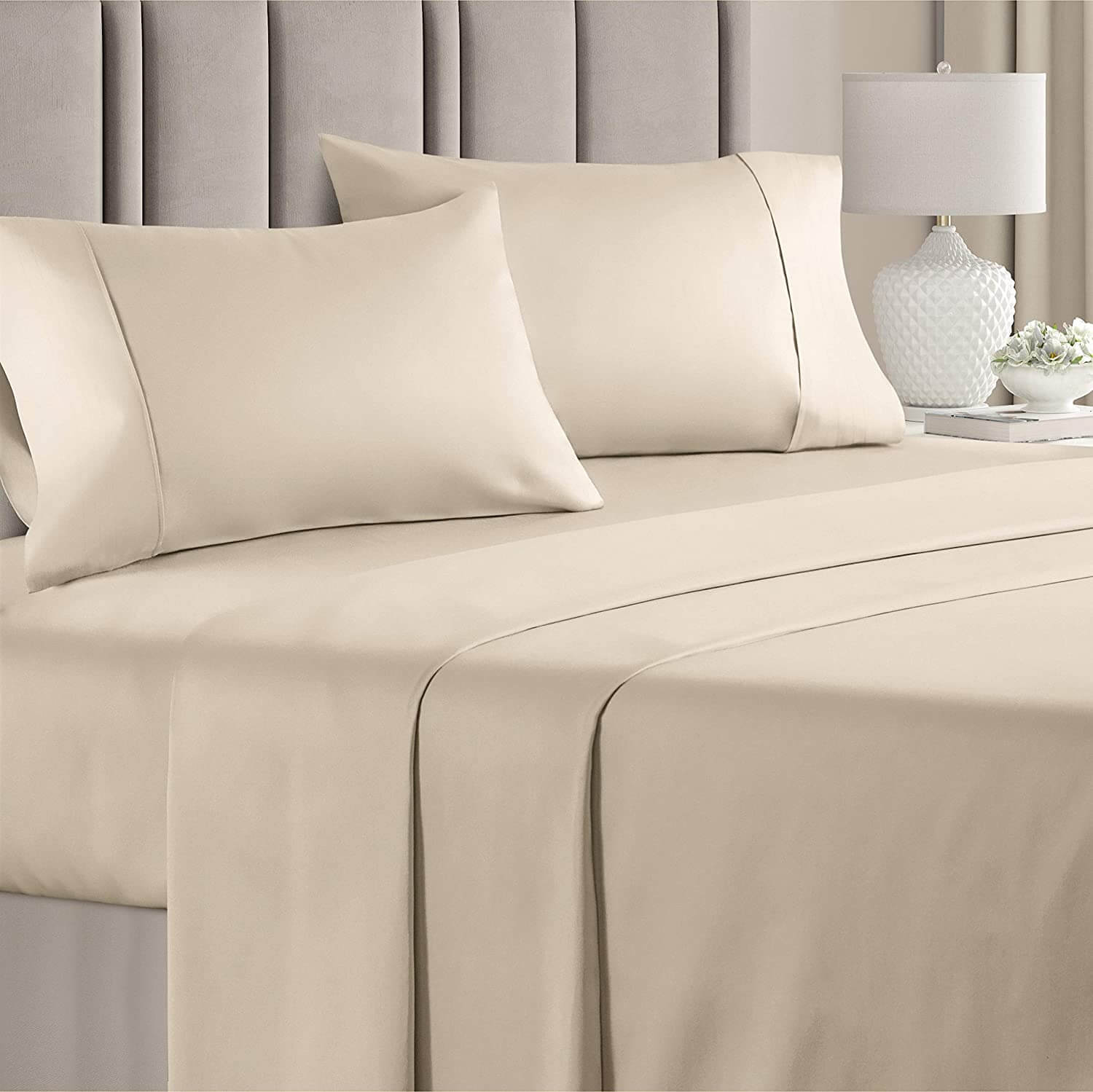 400 Thread Count Cotton - King Size Sheet Set - KnitFirst