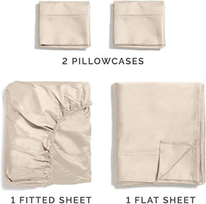 400 Thread Count Cotton - King Size Sheet Set - KnitFirst