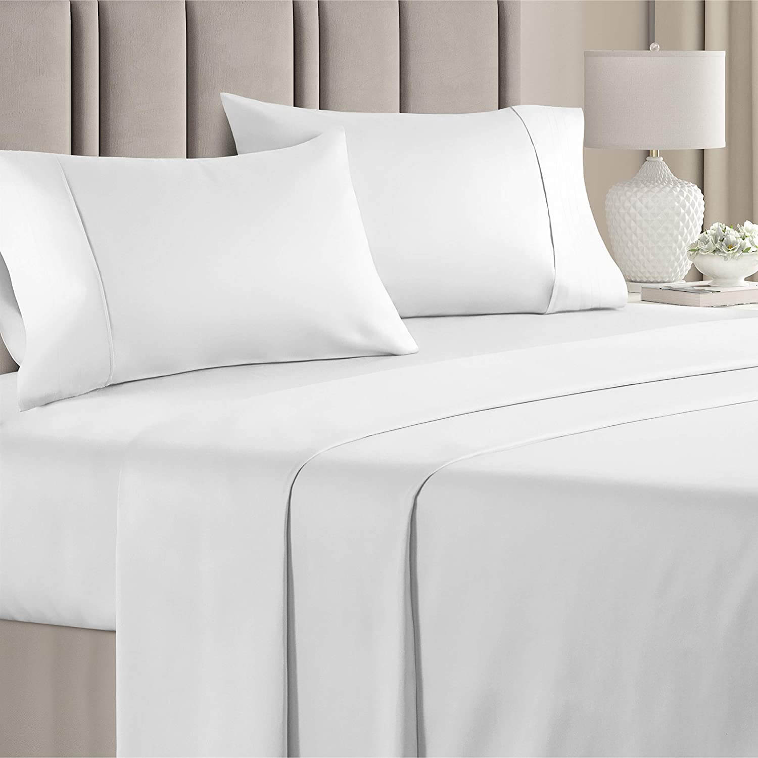 400 Thread Count Cotton - King Size Sheet Set - KnitFirst