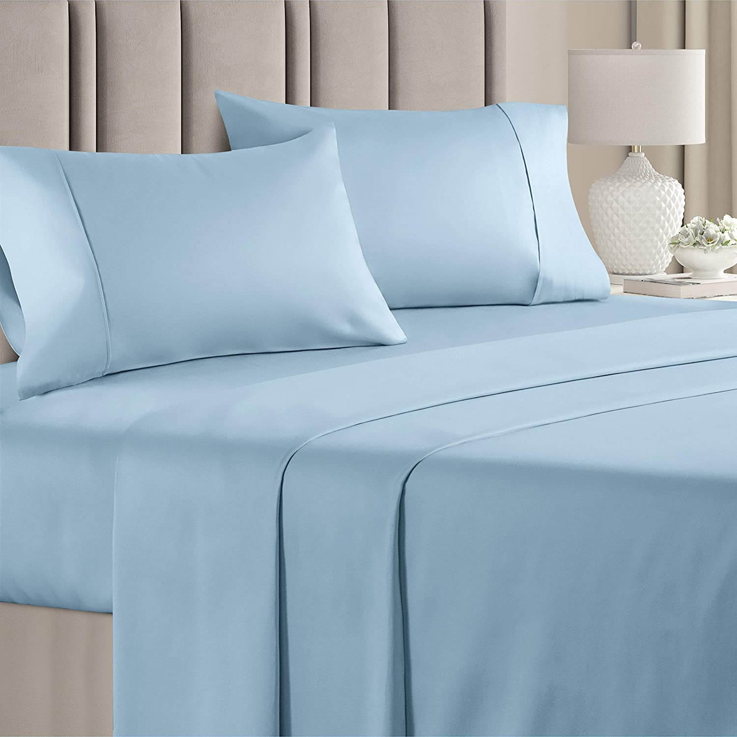 400 Thread Count Cotton - King Size Sheet Set - KnitFirst