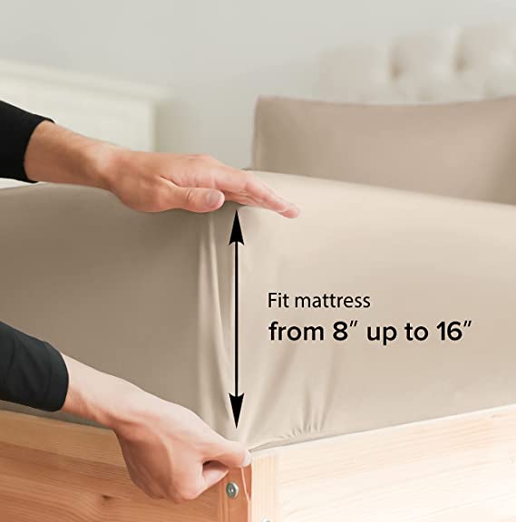 400 Thread Count Cotton - King Size Sheet Set - KnitFirst