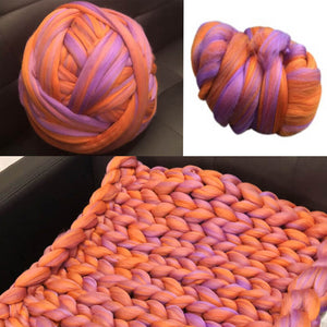 Super Bulky Chunky Yarn Thick diy hand-Knitting bag Soft wool