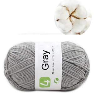 50g Milk Cotton Yarn Comfortable Wool knitting yarn - KnitFirst