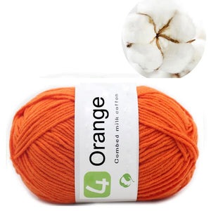 50g Milk Cotton Yarn Comfortable Wool knitting yarn - KnitFirst