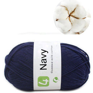 50g Milk Cotton Yarn Comfortable Wool knitting yarn - KnitFirst