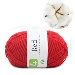 50g Milk Cotton Yarn Comfortable Wool knitting yarn - KnitFirst