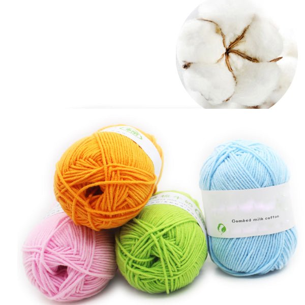 50g Milk Cotton Yarn Comfortable Wool knitting yarn - KnitFirst