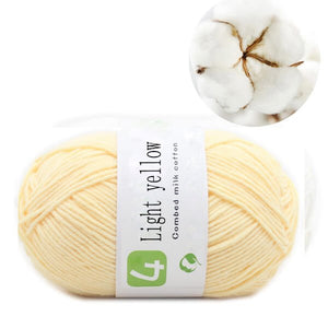 50g Milk Cotton Yarn Comfortable Wool knitting yarn - KnitFirst