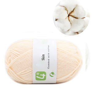 50g Milk Cotton Yarn Comfortable Wool knitting yarn - KnitFirst