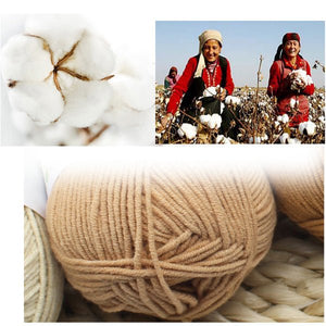 50g Milk Cotton Yarn Comfortable Wool knitting yarn - KnitFirst