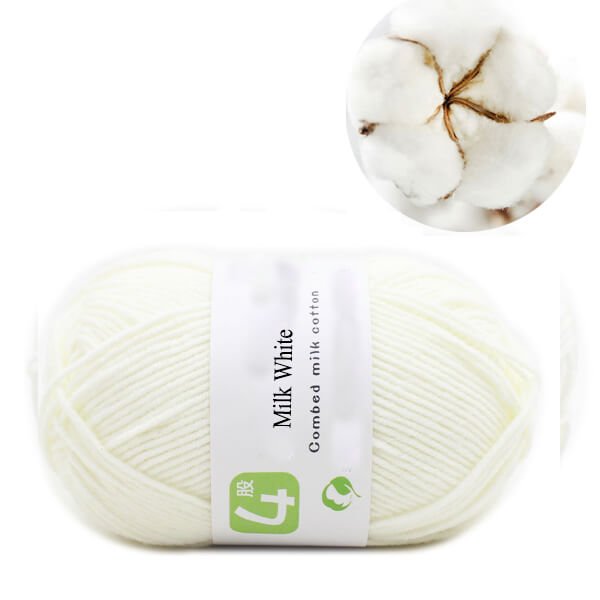 50g Milk Cotton Yarn Comfortable Wool knitting yarn - KnitFirst