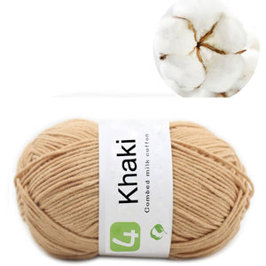 50g Milk Cotton Yarn Comfortable Wool knitting yarn - KnitFirst
