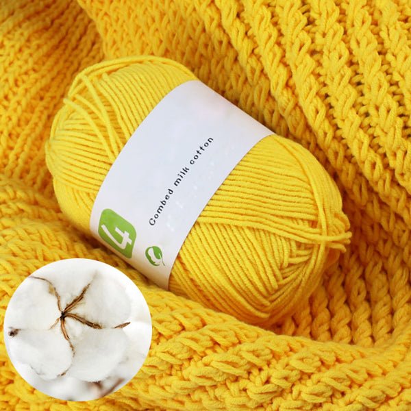 50g Milk Cotton Yarn Comfortable Wool knitting yarn - KnitFirst
