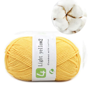 50g Milk Cotton Yarn Comfortable Wool knitting yarn - KnitFirst