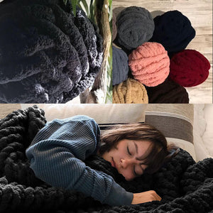 Chunky Chenille Yarn Plush Yarn Bulky Yarn for Knitting Blanket Bed