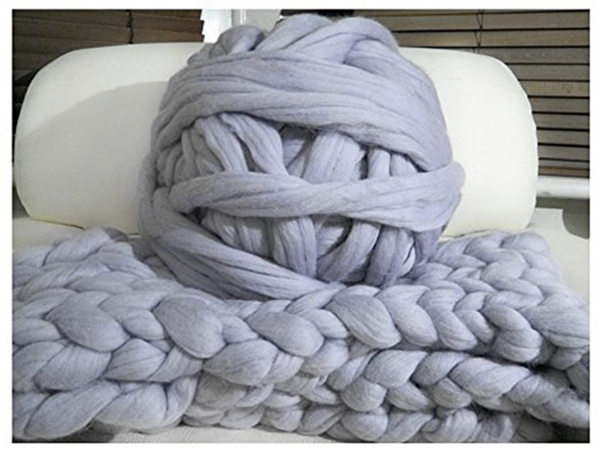 Chunky Yarn SALE 100% Merino Wool Roving for Arm Knit Bulky Giant Jumbo  Yarn Arm Knitting Kit Giant Blanket Chunky Throw Chunky Blanket 