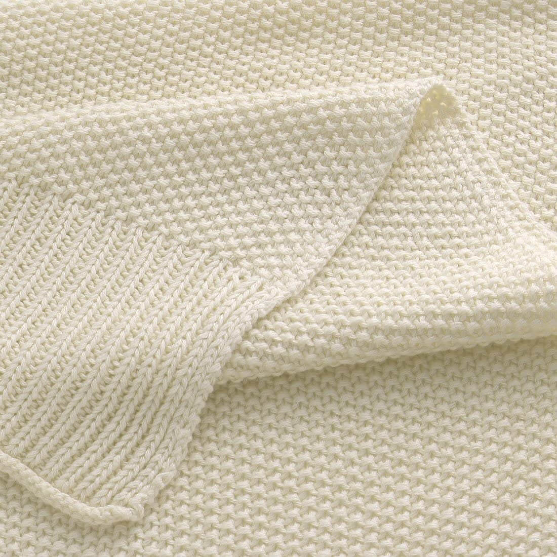 Sweater Cotton Weave Blanket / Full/queen