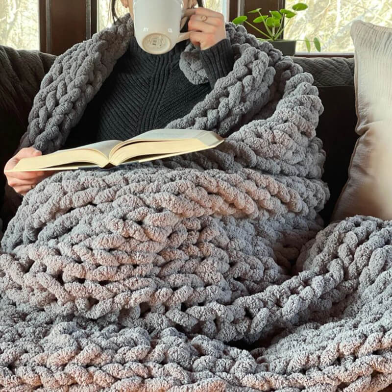 Giant Knit Blanket, Chunky Knit … curated on LTK
