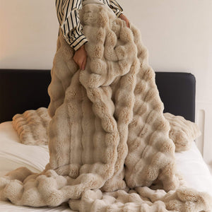 Faux Fur Blanket - Extra Soft Blanket  - Machine Washable