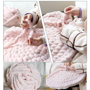 Thick Chunky Yarn, Chunky Wool Yarn, Soft Polyester Yarn, Arm Knitting  Yarn, Weight Yarn, Knit Yarn for Knitted Blanket/ Sweater/ Weaving Macrame  Rose