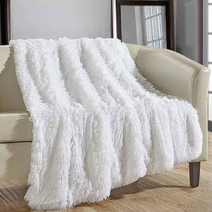 Chic Home Faux fur Fleece Blanket - KnitFirst