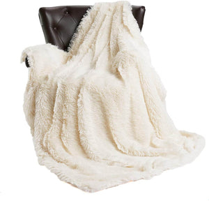Chic Home Faux fur Fleece Blanket - KnitFirst