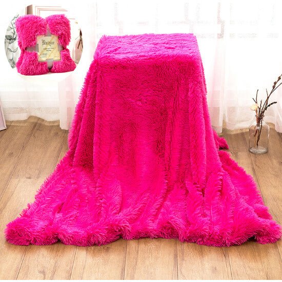 Chic Home Faux fur Fleece Blanket - KnitFirst