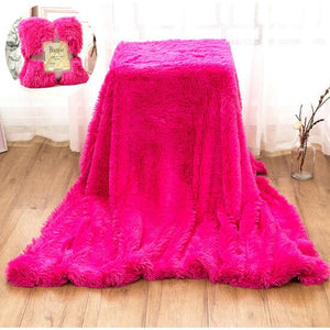 Chic Home Faux fur Fleece Blanket - KnitFirst