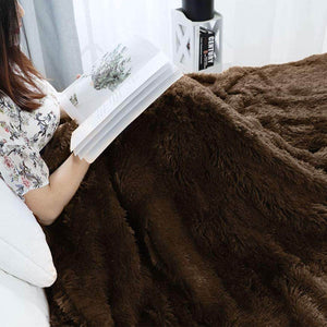 Chic Home Faux fur Fleece Blanket - KnitFirst