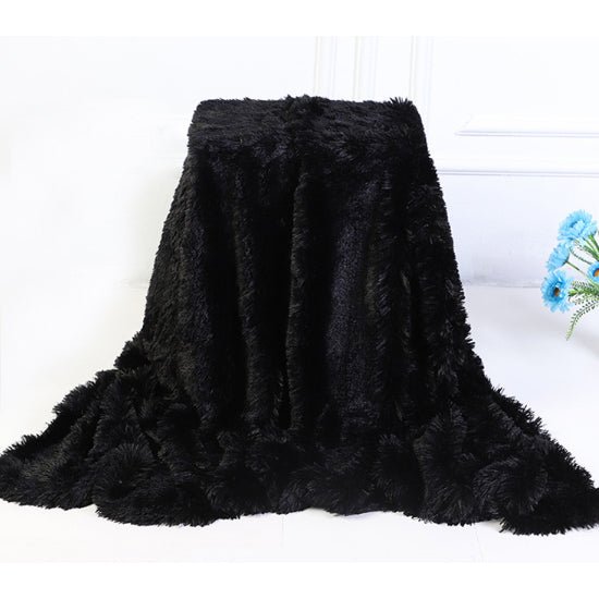 Chic Home Faux fur Fleece Blanket - KnitFirst