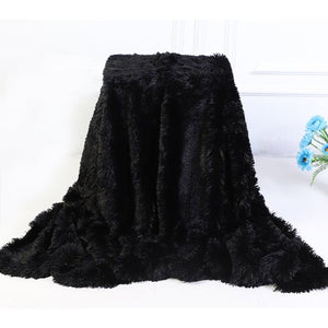 Chic Home Faux fur Fleece Blanket - KnitFirst