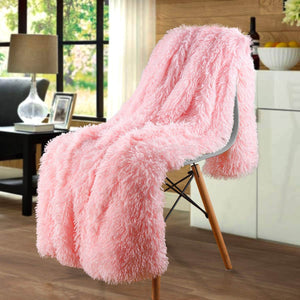 Chic Home Faux fur Fleece Blanket - KnitFirst