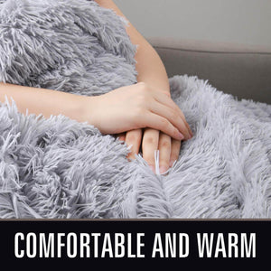 Chic Home Faux fur Fleece Blanket - KnitFirst