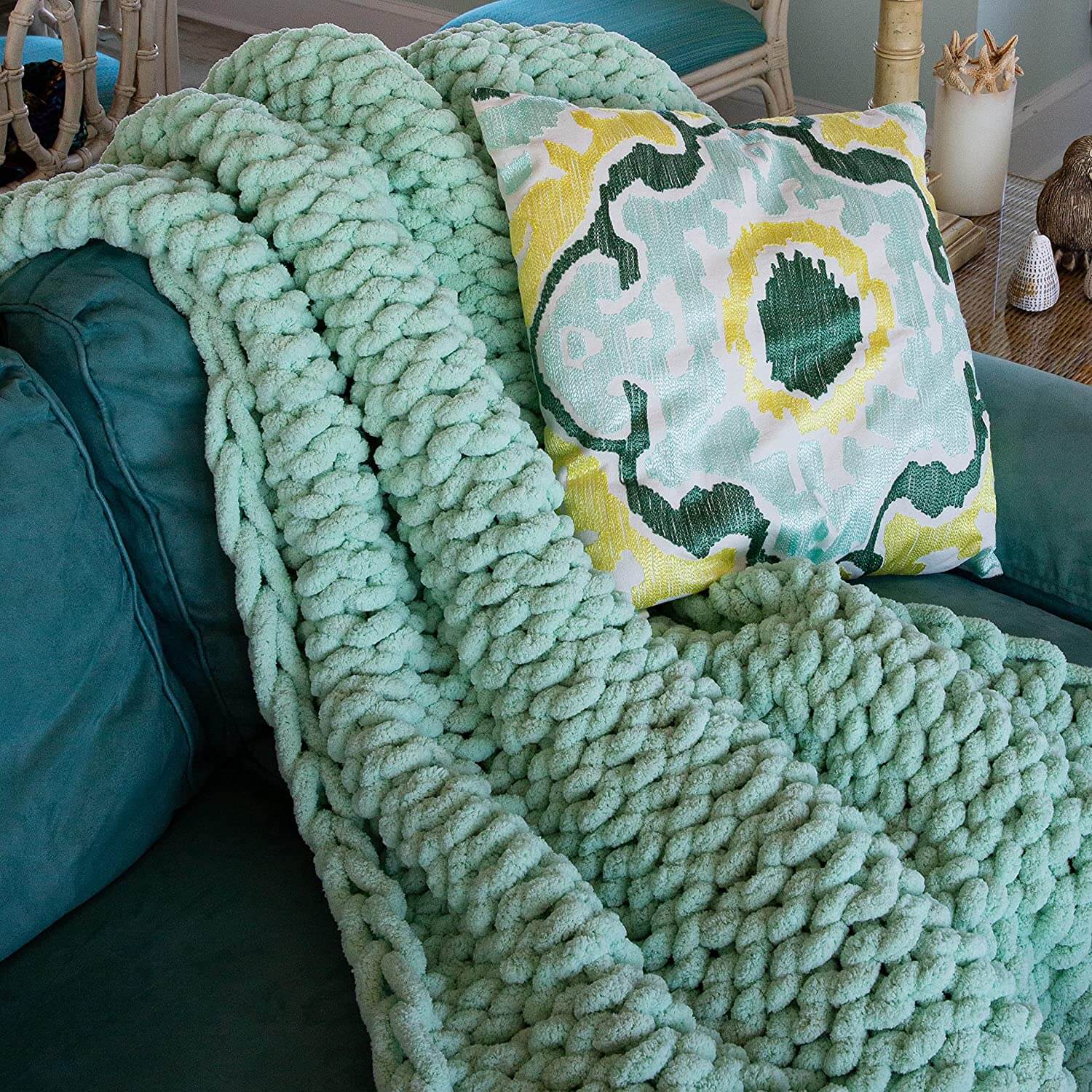 Chunky Knit Blanket - KnitFirst