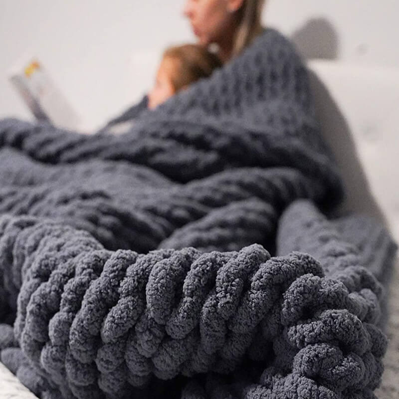 Chunky Knit Blanket - KnitFirst