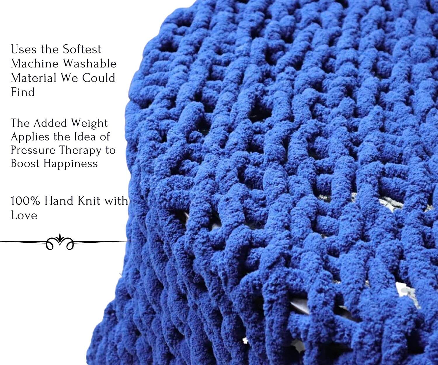 Chunky Knit Blanket - Beautiful Home Decor Throw - Soft Chenille Yarn - KnitFirst
