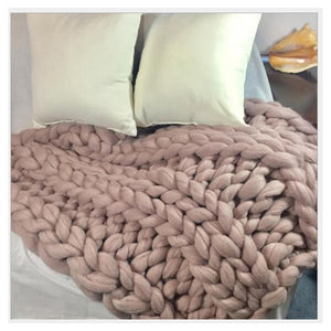 Chunky Knit Throw Blanket - KnitFirst